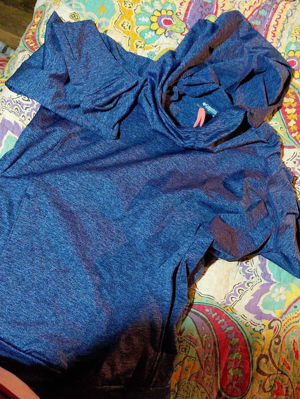 Columbia Women's Blue Heather Lightweight Hoodie